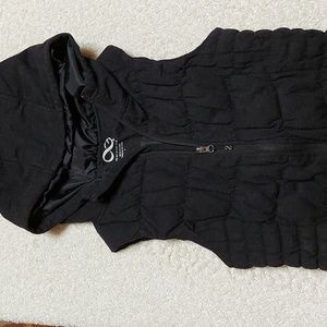 Puffy Hooded Zip Vest